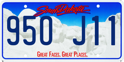 SD license plate 95OJ11