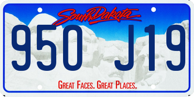 SD license plate 95OJ19