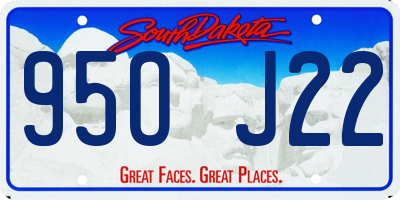 SD license plate 95OJ22