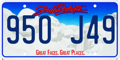 SD license plate 95OJ49