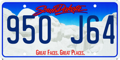 SD license plate 95OJ64
