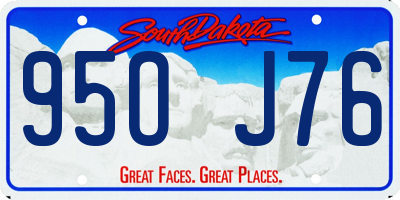 SD license plate 95OJ76