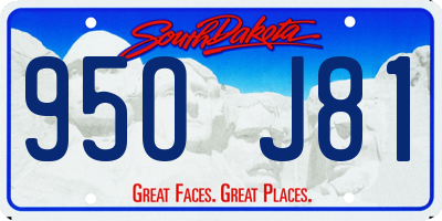 SD license plate 95OJ81