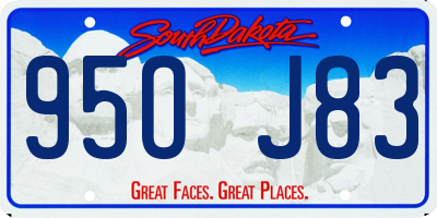 SD license plate 95OJ83