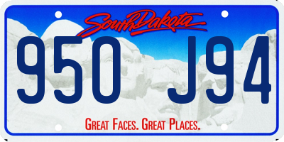 SD license plate 95OJ94