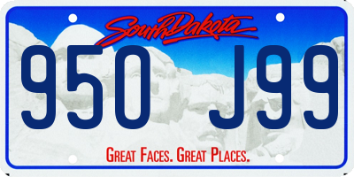 SD license plate 95OJ99