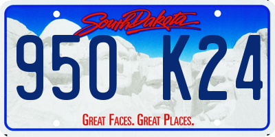 SD license plate 95OK24