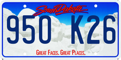 SD license plate 95OK26