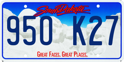 SD license plate 95OK27