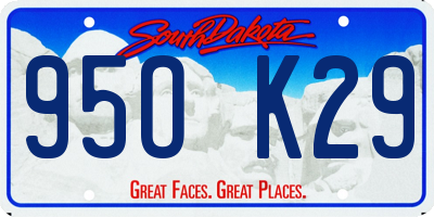 SD license plate 95OK29