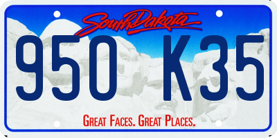 SD license plate 95OK35