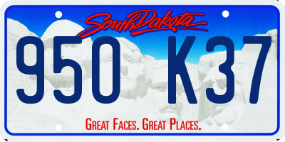 SD license plate 95OK37