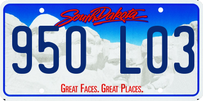 SD license plate 95OL03