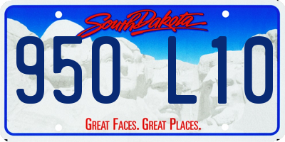 SD license plate 95OL10