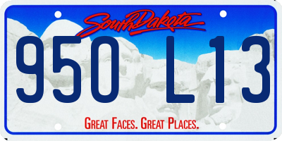 SD license plate 95OL13