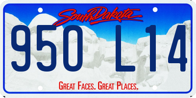 SD license plate 95OL14