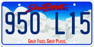 SD license plate 95OL15