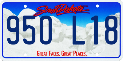 SD license plate 95OL18