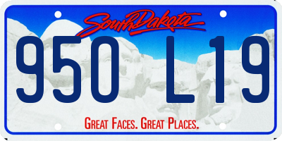SD license plate 95OL19