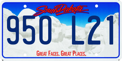 SD license plate 95OL21
