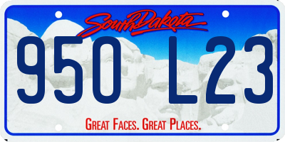 SD license plate 95OL23