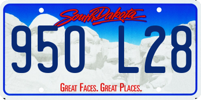 SD license plate 95OL28