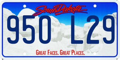 SD license plate 95OL29