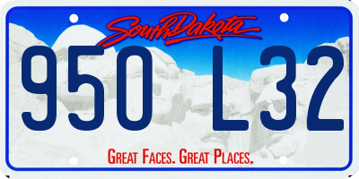 SD license plate 95OL32