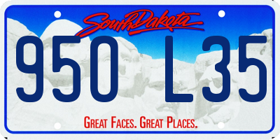 SD license plate 95OL35
