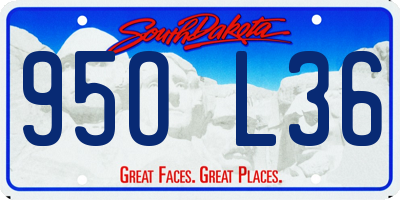 SD license plate 95OL36