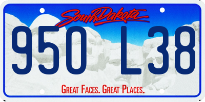 SD license plate 95OL38