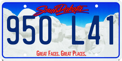 SD license plate 95OL41