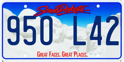 SD license plate 95OL42