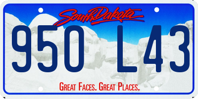 SD license plate 95OL43