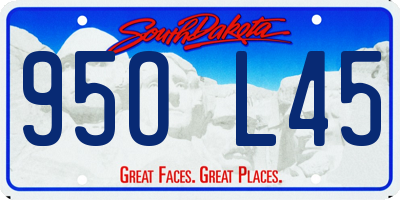 SD license plate 95OL45