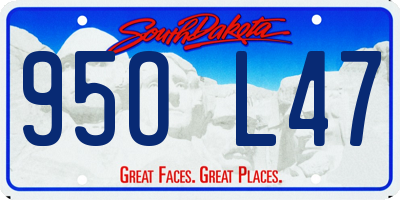 SD license plate 95OL47