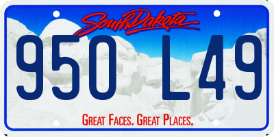 SD license plate 95OL49