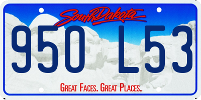 SD license plate 95OL53