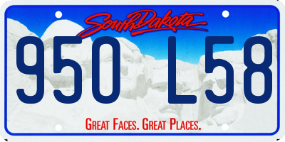 SD license plate 95OL58