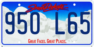 SD license plate 95OL65