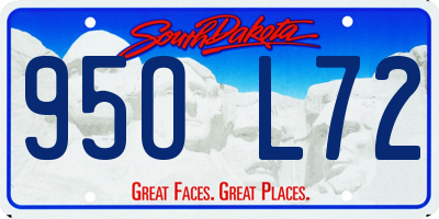 SD license plate 95OL72
