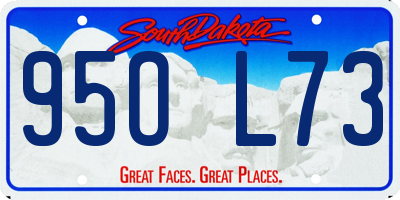 SD license plate 95OL73