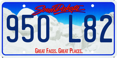 SD license plate 95OL82