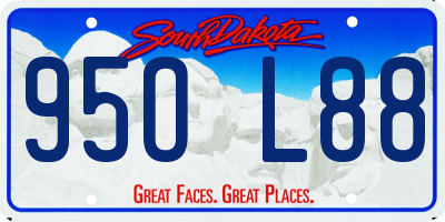 SD license plate 95OL88
