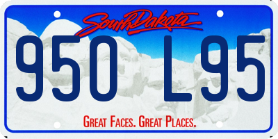 SD license plate 95OL95