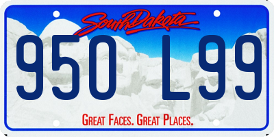 SD license plate 95OL99