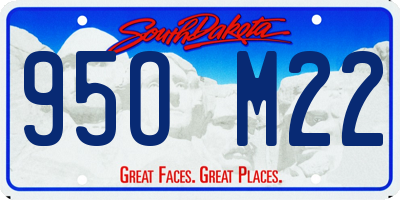 SD license plate 95OM22