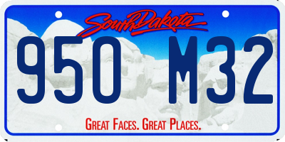 SD license plate 95OM32
