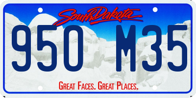 SD license plate 95OM35