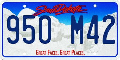 SD license plate 95OM42